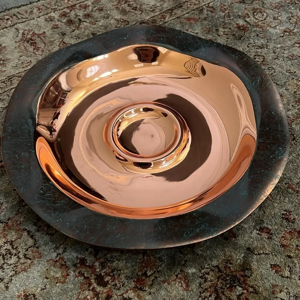 Nambe copper canyon chip and dip - Picture 2 of 7